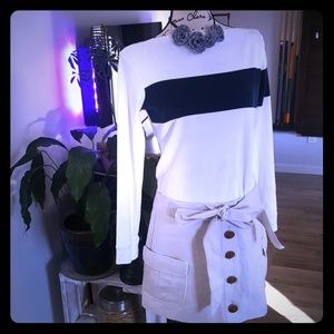 J. Crew khaki mini skirt